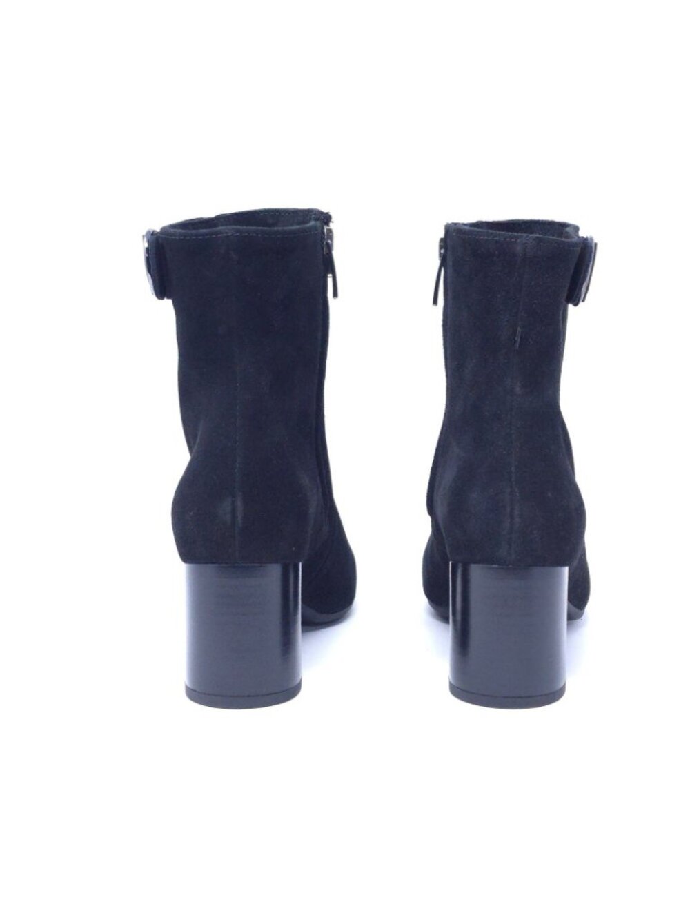 La Canadienne Hally Black Suede Zip Booties Womens 8M Waterproof New - Picture 4 of 11